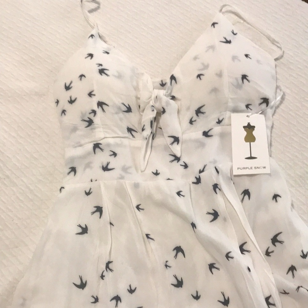 MEDIUM PURPLE SNOW DRESS